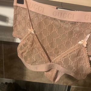 Gucci embroidered lingerie